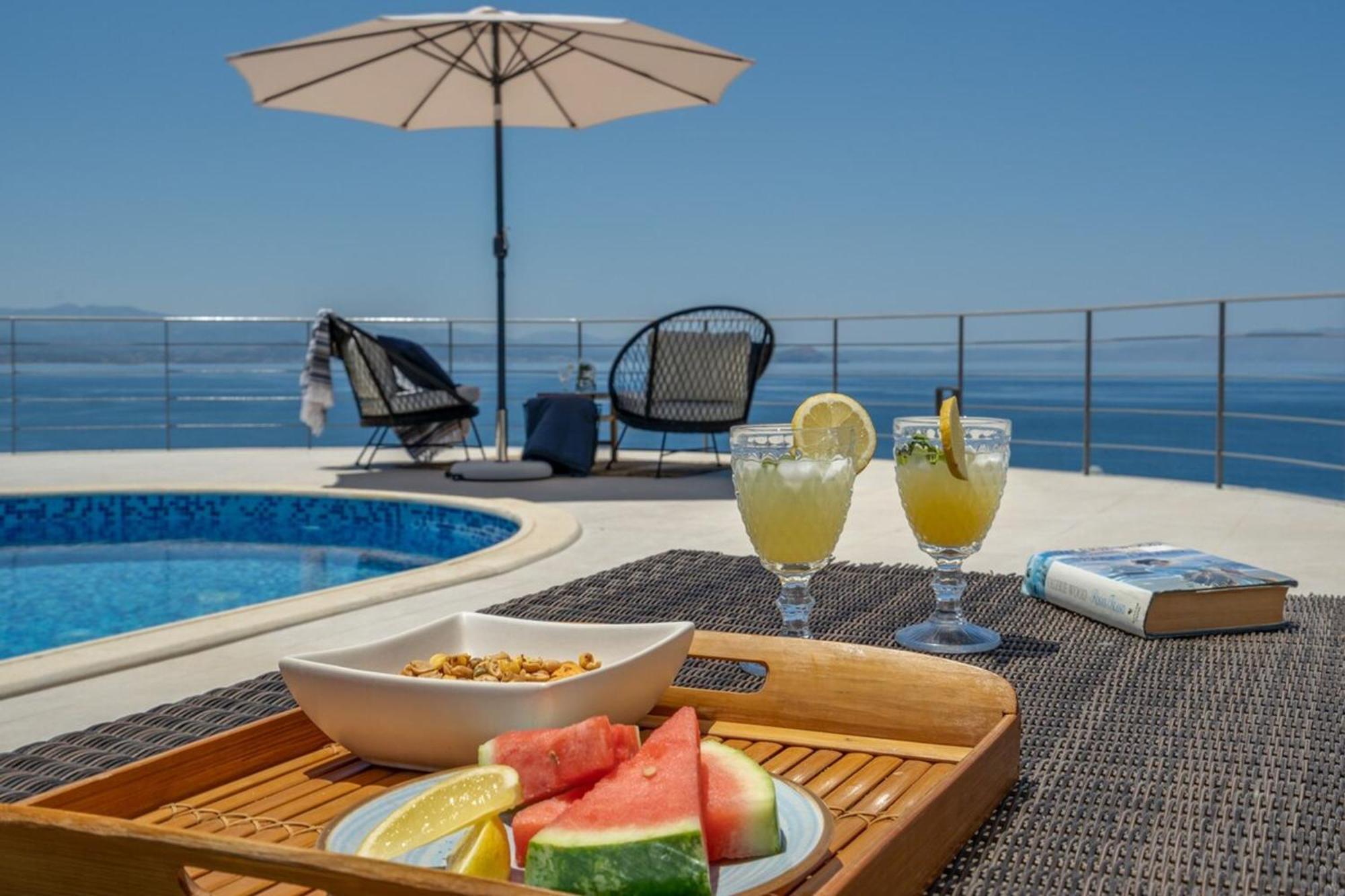 Villa Hemera Ocean View Private Heated Pool 克拉法吉亚 外观 照片