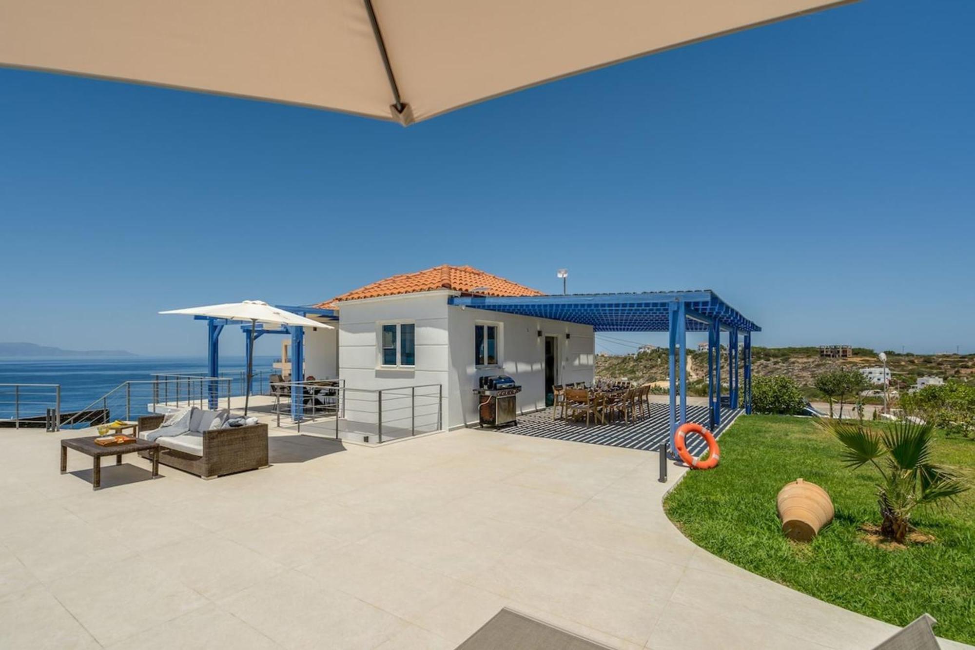 Villa Hemera Ocean View Private Heated Pool 克拉法吉亚 外观 照片