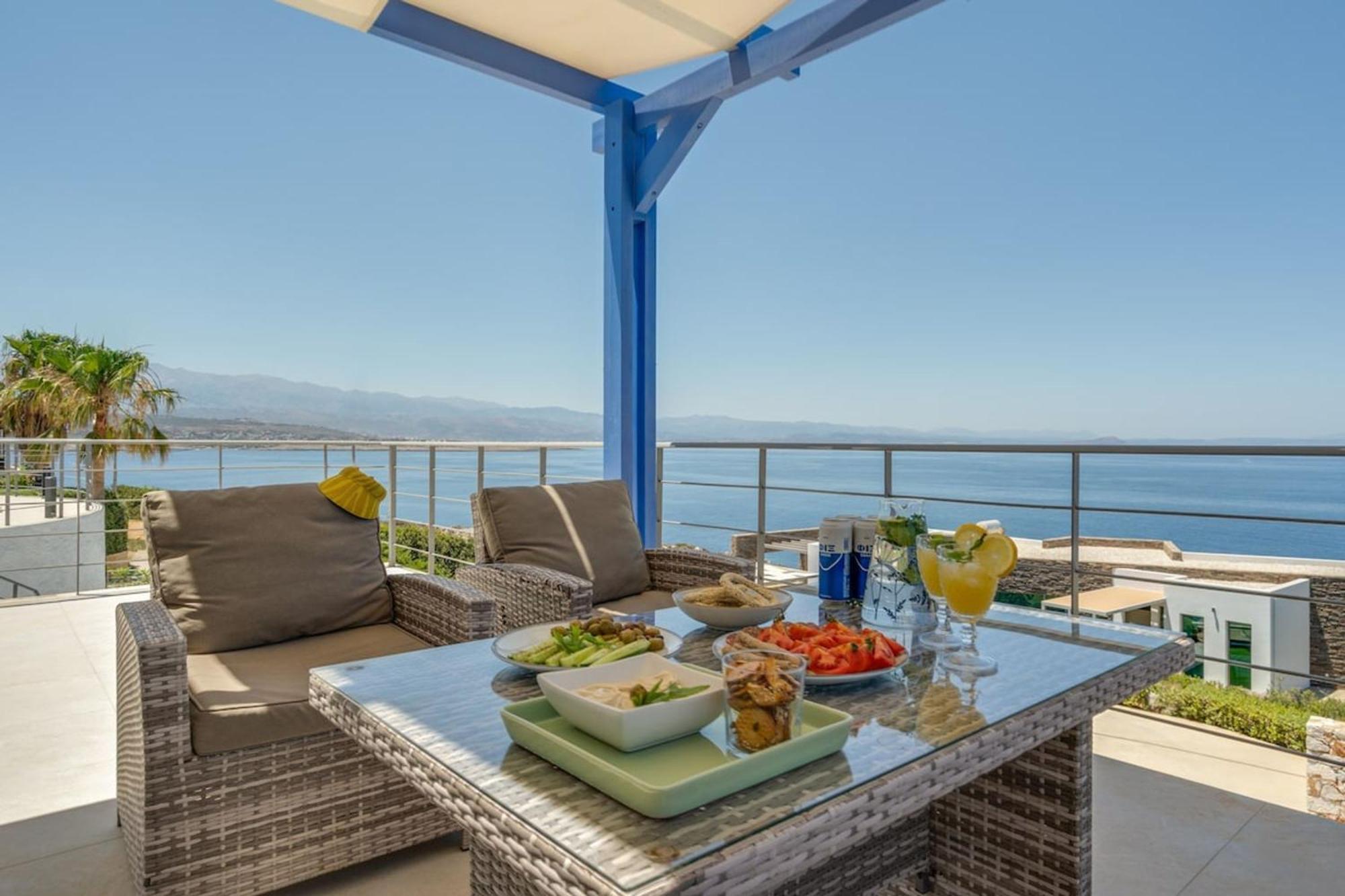 Villa Hemera Ocean View Private Heated Pool 克拉法吉亚 外观 照片