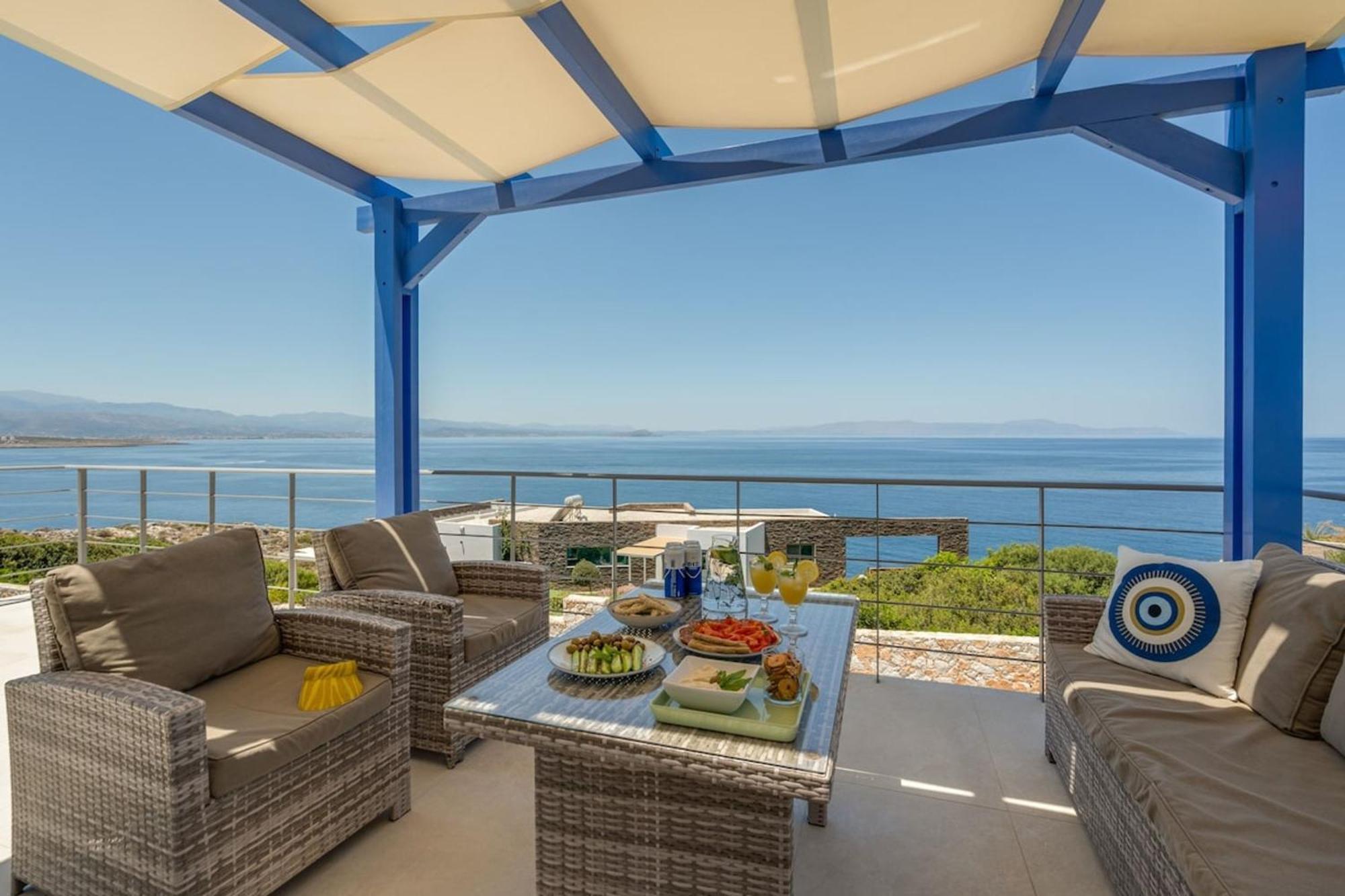 Villa Hemera Ocean View Private Heated Pool 克拉法吉亚 外观 照片