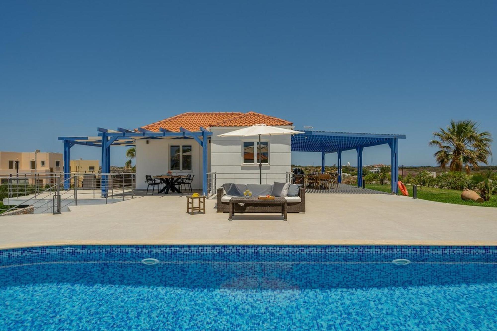 Villa Hemera Ocean View Private Heated Pool 克拉法吉亚 外观 照片