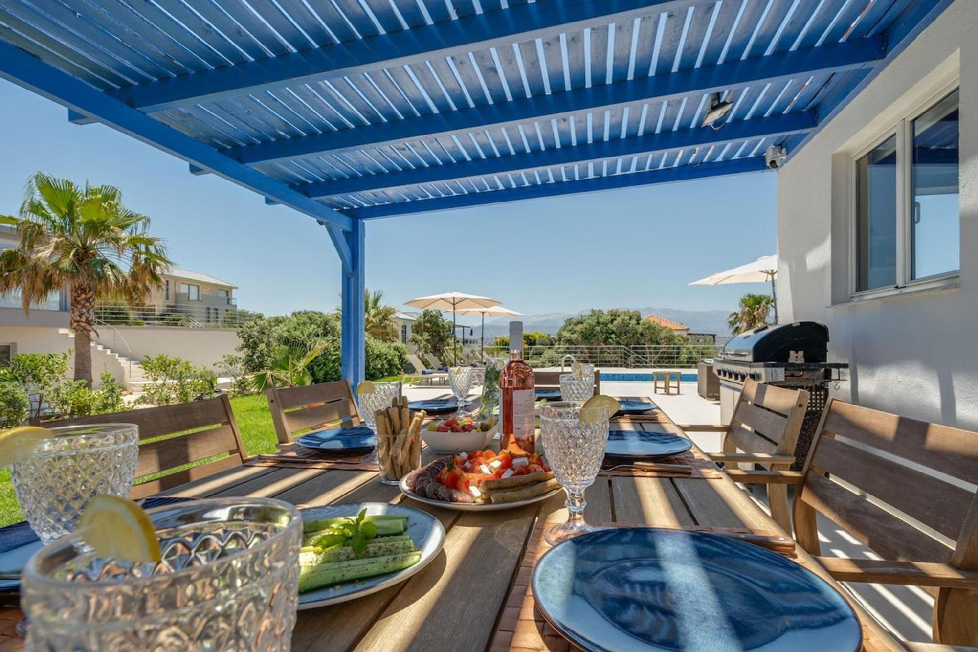 Villa Hemera Ocean View Private Heated Pool 克拉法吉亚 外观 照片