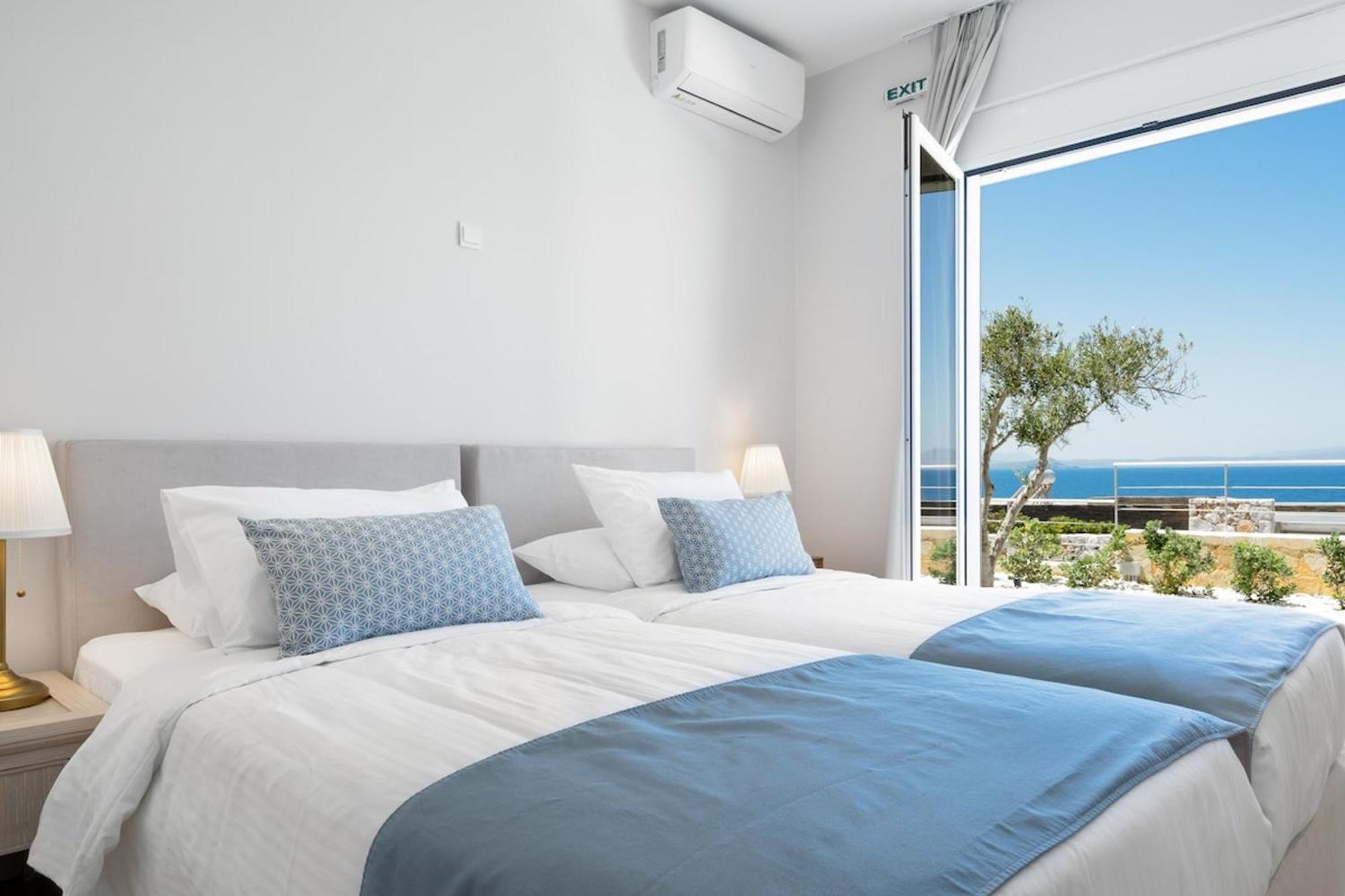 Villa Hemera Ocean View Private Heated Pool 克拉法吉亚 外观 照片