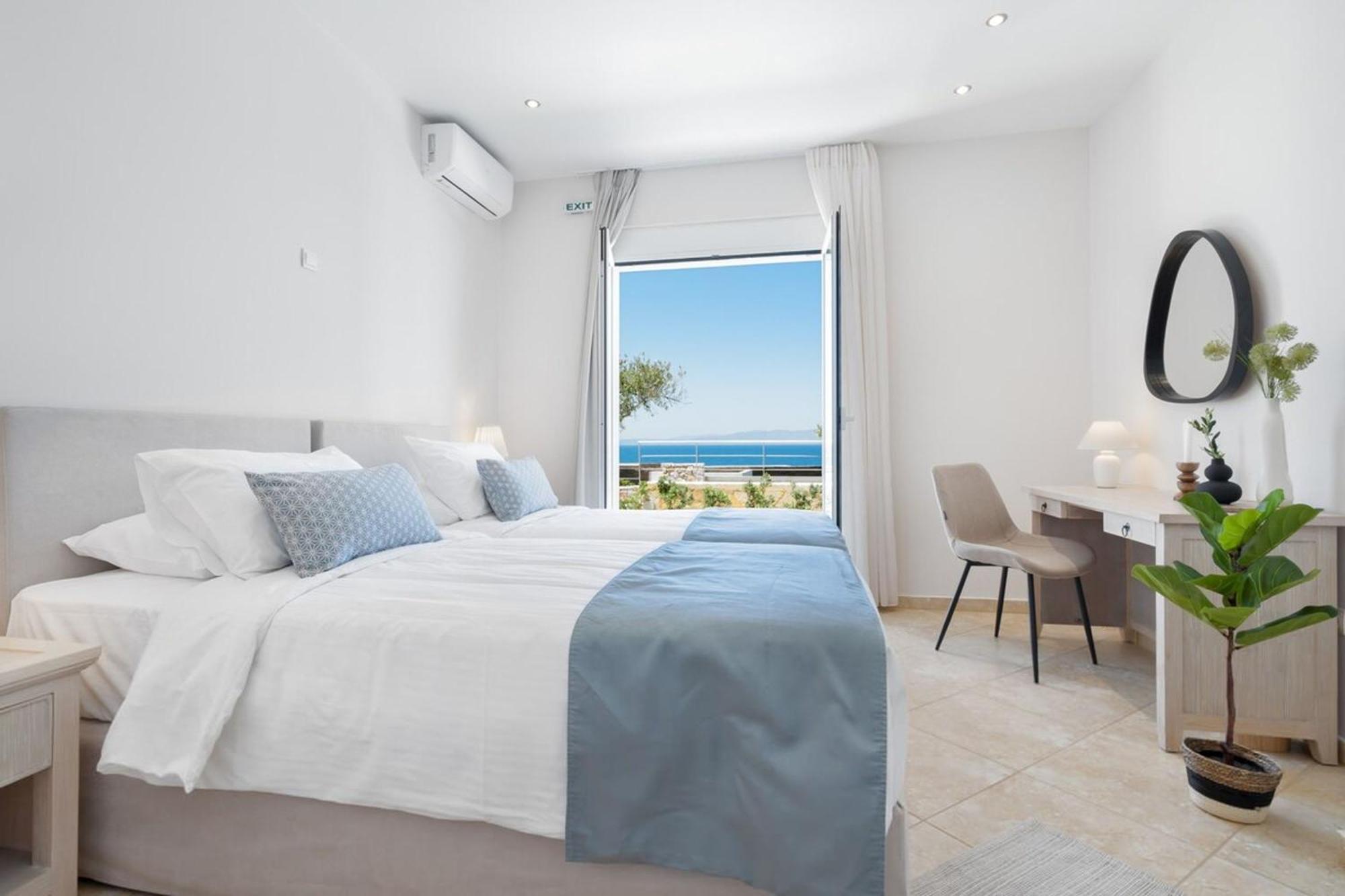 Villa Hemera Ocean View Private Heated Pool 克拉法吉亚 外观 照片