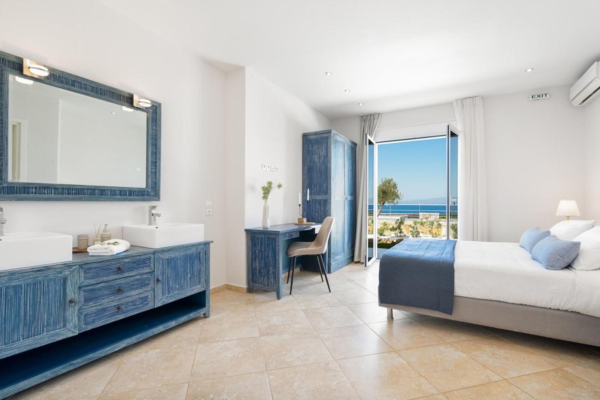 Villa Hemera Ocean View Private Heated Pool 克拉法吉亚 外观 照片