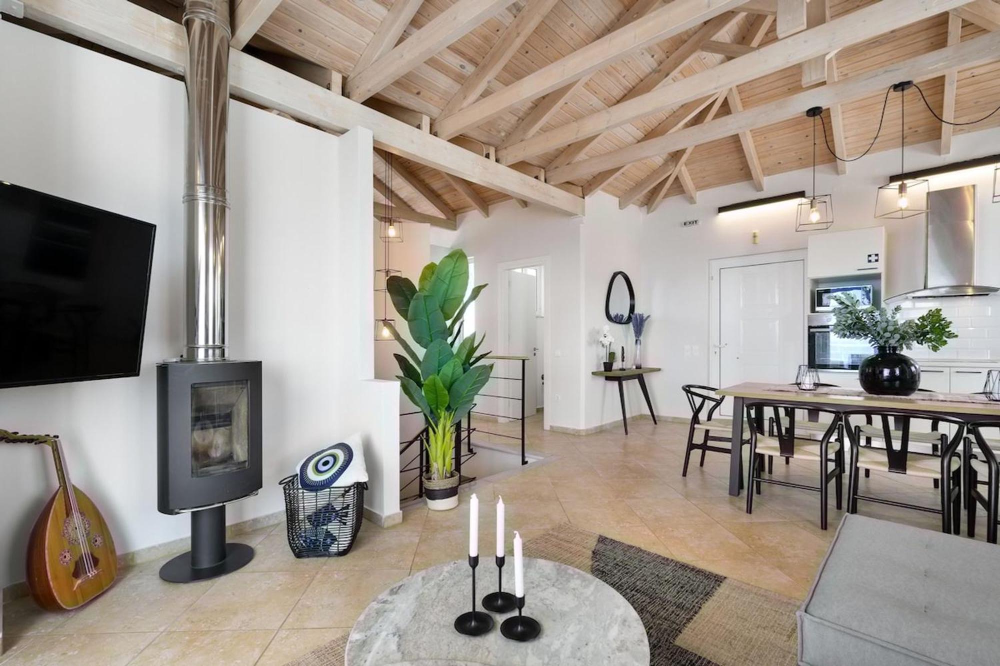 Villa Hemera Ocean View Private Heated Pool 克拉法吉亚 外观 照片