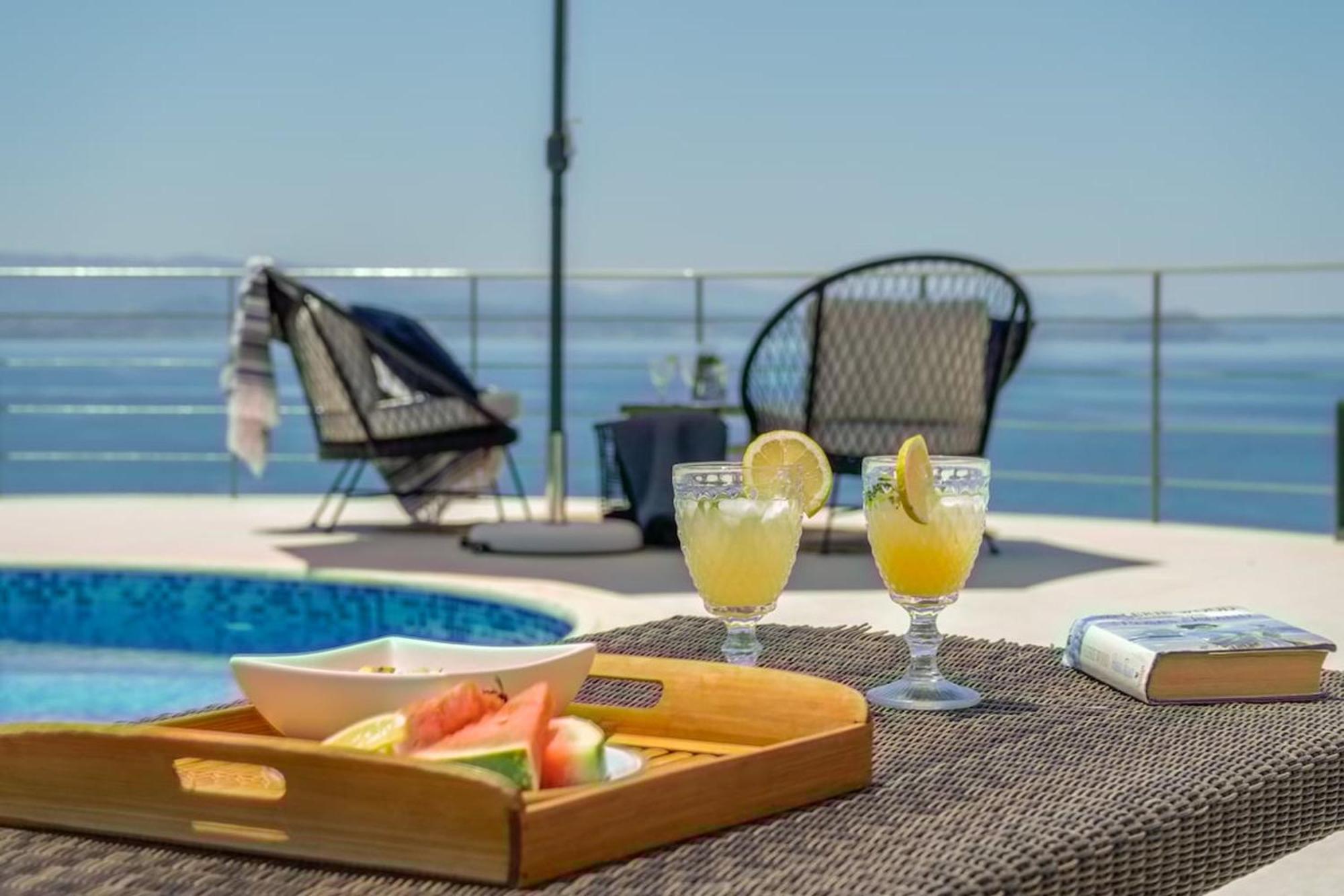 Villa Hemera Ocean View Private Heated Pool 克拉法吉亚 外观 照片